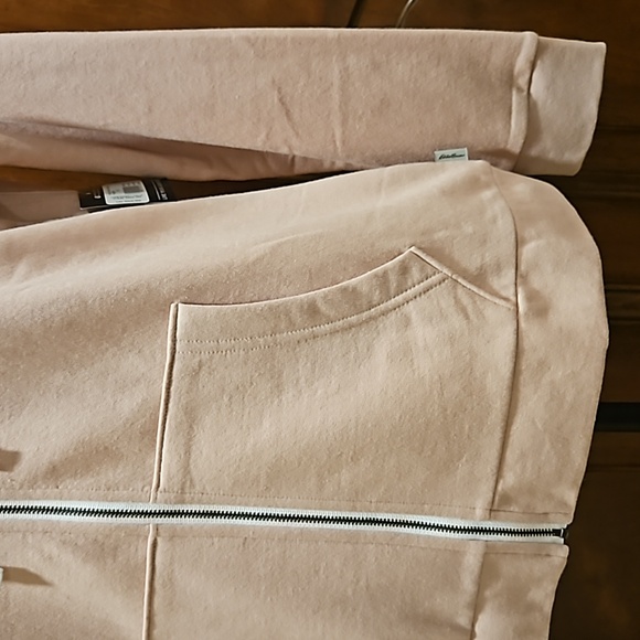 Eddie Bauer Mauve Colored Hoodie | Zip Up | Hood with Drawstring - Picture 6 of 9